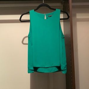 Green Flowy Tank - Zara